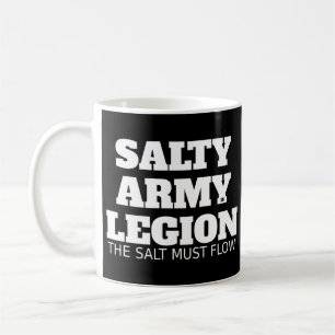 SALTY ARMY IS LEGIO, Zout moet T-Shirt stromen Koffiemok