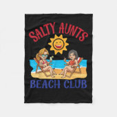 Salty Aunts Beach Club Summer Vacation Vibes 2025  Fleece Deken (Voorkant)