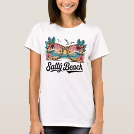 Salty Beach Casual Zomer T-shirt