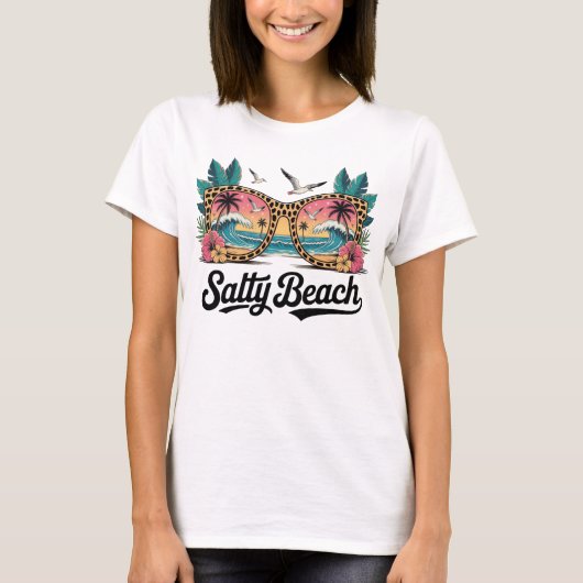 Salty Beach Casual Zomer T-shirt (Voorkant)
