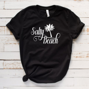 Salty Beach Grappige zomerpalmboom T-shirt