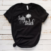 Salty Beach Grappige zomerpalmboom T-shirt