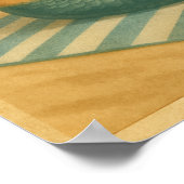 Salty Beach Pin-Up Mermaid -Retro Coastal Life Art Poster (Hoek)