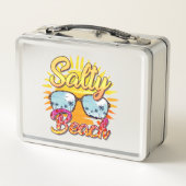 Salty Beach | Tropische zon en palmboom (Achterkant)