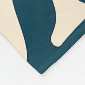 Salty Blue Surf Beach Waves Nautical Coastal Decor Fleece Deken (Hoek)