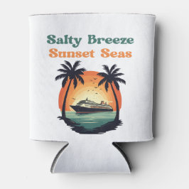Salty Breeze Sunset Seas Retro Cruise Vibes Blikjeskoeler