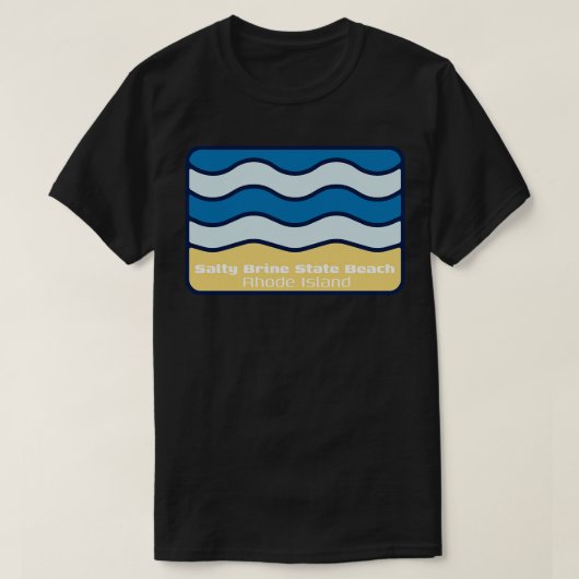 Salty Brine State Beach Rhode Island Crashing Wave T-shirt (Design voorkant)