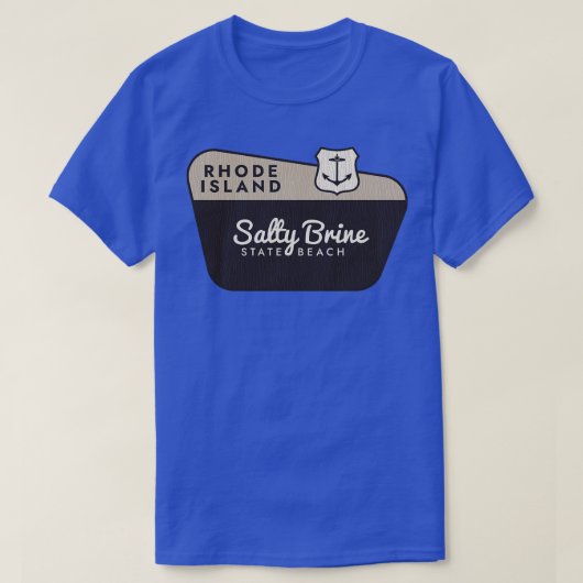 Salty Brine State Beach Rhode Island Welkomstbord T-shirt (Design voorkant)