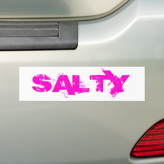SALTY BUMPERSTICKER (Op auto)