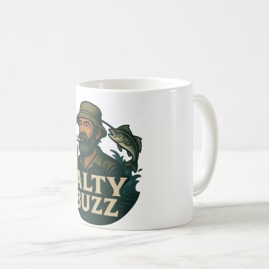 Salty Buzz original design Classic Mug, 11 oz Koffiemok (Voorkant rechts)