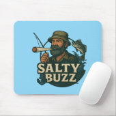 Salty Buzz Original Design Mouse Pad Muismat (Met muis)