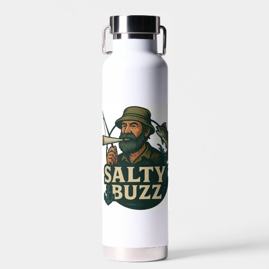 Salty Buzz Original Design Water Bottle  Waterfles (Voorkant)