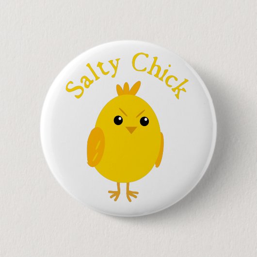 Salty Chick Ronde Button 5,7 Cm (Voorkant)