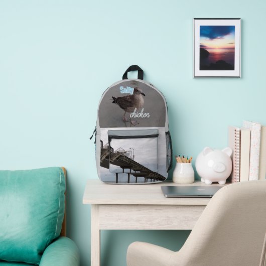 Salty Chicken Print Cut Sew Bag Bedrukte Rugzak (Insitu)