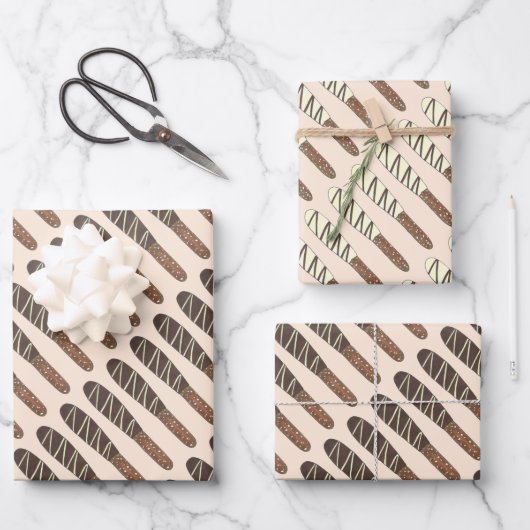 Salty Chocolate Covered Pretzel Sticks Junk Food Inpakpapier Vel (Voorkant)