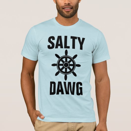 SALTY DAWG Mannen NAUTICAL T-SHIRTS (Voorkant)