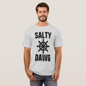 SALTY DAWG Mannen NAUTICAL T-SHIRTS (Voorkant volledig)
