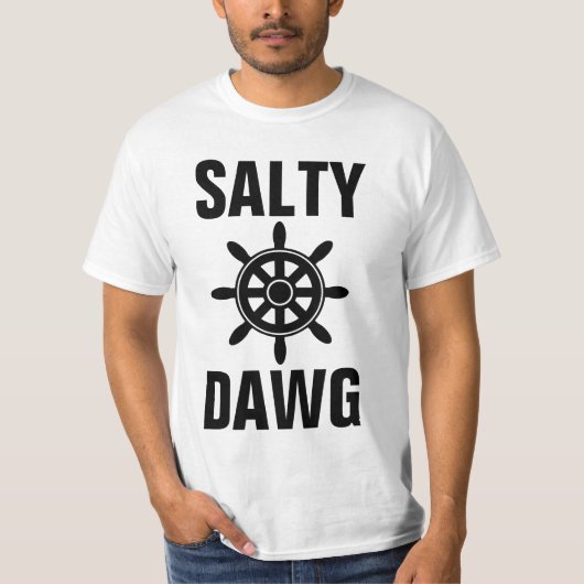 SALTY DAWG Mannen NAUTICAL T-SHIRTS (Voorkant)
