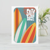 Salty Daze Surfen Kaart (Staand voorkant)