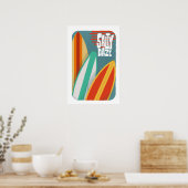 Salty Daze Surfen Poster (Keuken)