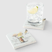 Salty Dog Drink Stenen Onderzetter (Zijkant)