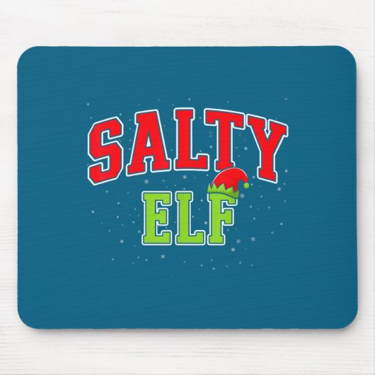 Salty Elf Christmas Family Matching Group Xmas  Muismat (Voorkant)