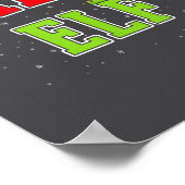 Salty Elf Christmas Family Matching Group Xmas  Poster (Hoek)