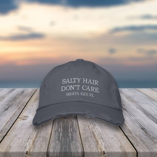 Salty Hair geeft er niet om | Naam stad of bank Pet