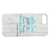 Salty Hair Sandy Ocean Beach Quote iphone case (Achterkant (Horizontaal))