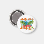 Salty Hair, Sandy Toes | Tropisch eiland Magneet (Voorkant / Achterkant)