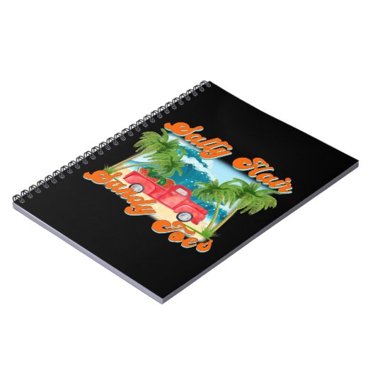 Salty Hair, Sandy Toes | Tropisch eiland Notitieboek (Linkerzijde)