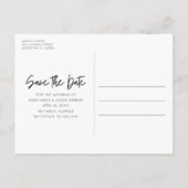 Salty Kisses Beach Wedding Bewaar de datum Aankondigingskaart (Achterkant)