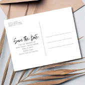 Salty Kisses Beach Wedding Bewaar de datum Aankondigingskaart