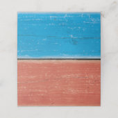 Salty Kisses Red en Blue Folded Place Kards Plaatskaartje (Buitenkant ongevouwen)