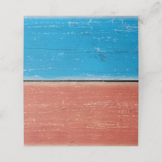 Salty Kisses Red en Blue Folded Place Kards Plaatskaartje (Buitenkant ongevouwen)