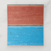 Salty Kisses Red en Blue Folded Place Kards Plaatskaartje (Binnenkant ongevouwen)