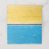 Salty Kisses Red, Yellow, Green & Blue Place Cards Plaatskaartje (Buitenkant ongevouwen)