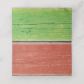 Salty Kisses Red, Yellow, Green & Blue Place Cards Plaatskaartje (Binnenkant ongevouwen)