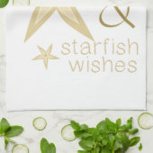Salty Kisses Starfish Wishes Theedoek (Gevouwen)
