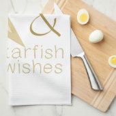 Salty Kisses Starfish Wishes Theedoek (Quarter Fold)