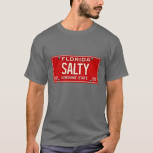 Salty Life 1969   Retro Florida Autonummerplaat Su T-shirt