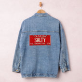 Salty Life 1969 | Retro Florida License Plate Surf Denim Jacket (Hangar)