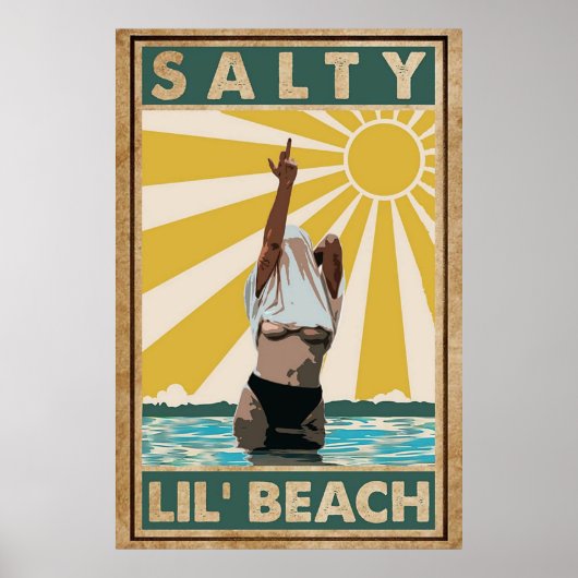 Salty Lil Beach Poster (Voorkant)