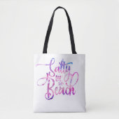 Salty Lil Beach Tote Bag (Voorkant)