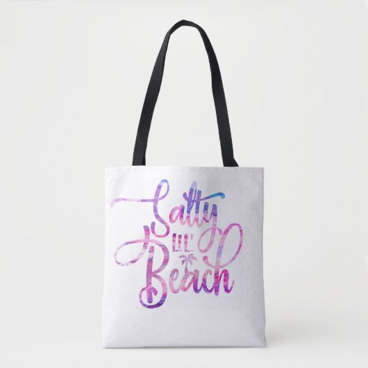 Salty Lil Beach Tote Bag (Voorkant)