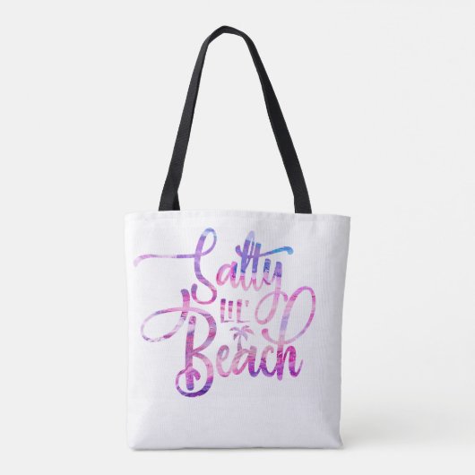 Salty Lil Beach Tote Bag (Achterkant)
