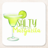 Salty Margarita Kartonnen Onderzetters (Voorkant)