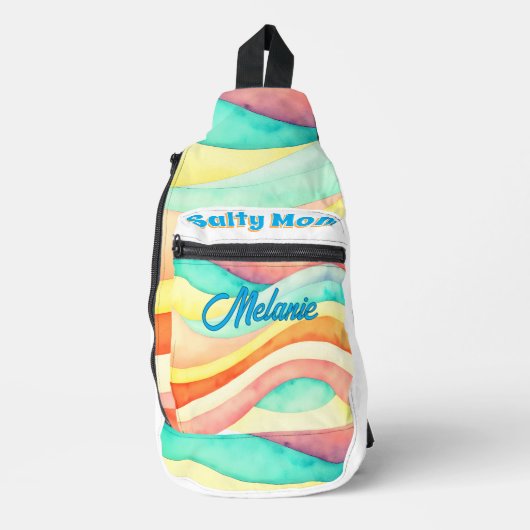 Salty Mom Beach Style Sling Bag (Voorkant)