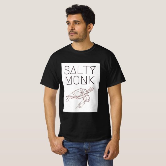 SALTY MONK, Surfing, Ocean, Zee Turtle T-Shirt (Voorkant volledig)