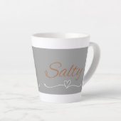 Salty Mug – Funny Sass Quote Gift Latte Mok (Rechterhoek)